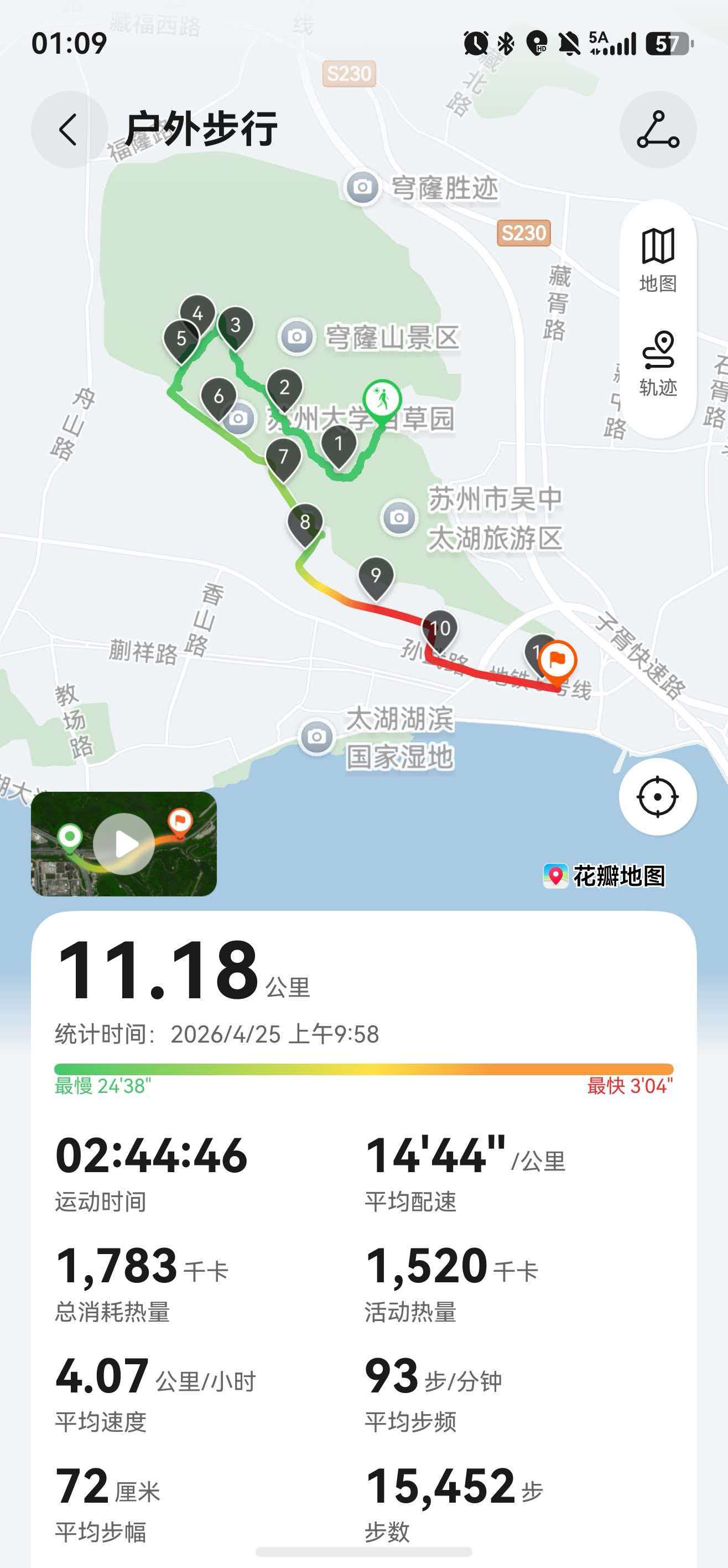 4.25 穹窿山爱心线，第一次，未完成